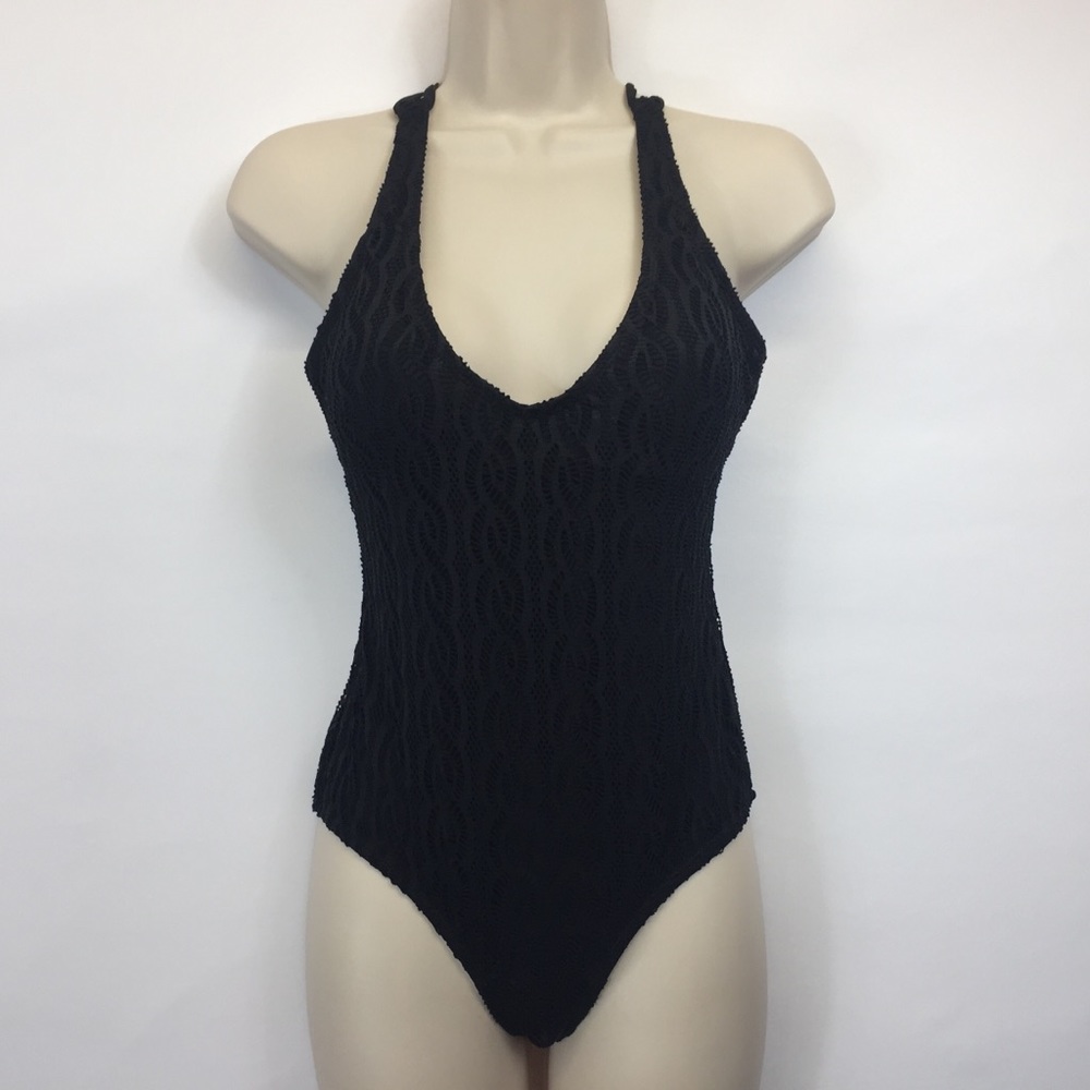Marilyn Monroe Black One Piece Swimsuit Size L
